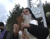 Osveštan krst u TC Brzeće