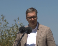 Predsednik Srbije Aleksandar Vučić u Brusu