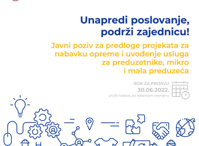 Javni poziv za dodelu bespovratnih sredstava preduzetnicima mikro i malim preduzećima -EU PRO Plus