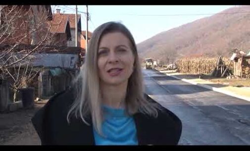Asfaltiranje ulice Nikole Pašića u Brusu