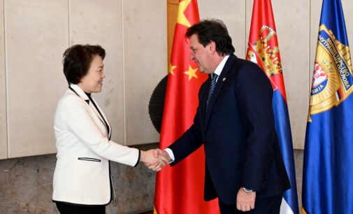 Ministar unutrašnjih poslova Bratislav Gašić u susretu sa ambasadorkom NR Kine Čen Bo