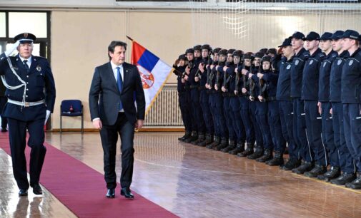 Ministar unutrašnjih poslova Bratislav Gašić na promociji 31. i 32. klase polaznika COPO u Sremskoj Kamenici