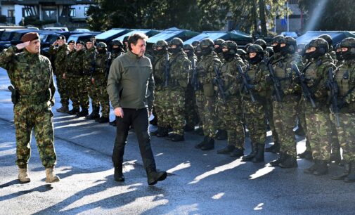 Ministar Bratislav Gašić na Kopaoniku sa pripadnicima antiterorističke jedinice MUP-a i 72. specijalne brigade Vojske Srbije