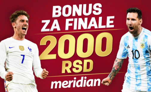 BONUS ZA VELIKO FINALE: Meridian poklanja 2.000 RSD za šampionski tiket – pogodi KO OSVAJA „BOGINJU“