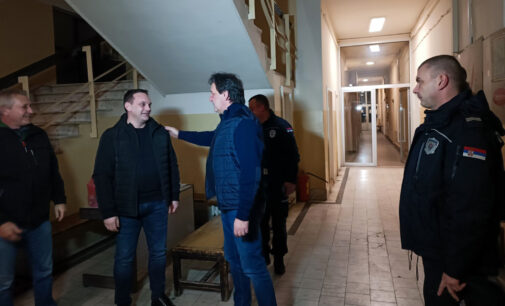 Ministar unutrašnjih poslova Bratislav Gašić, u novogodišnjoj noći u poseti pripadnicima Policijske uprave u Kruševcu