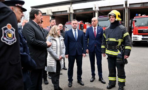 Ministar Bratislav Gašić obišao obnovljene prostorije Odeljenja za vanredne situacije u Kruševcu