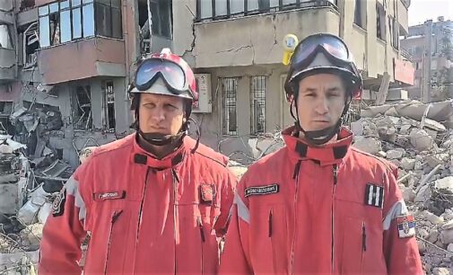 Pripadnici MUP-a, Sektora za vanredne situacije, pomažu posle razornog zemlјotresa u Turskoj