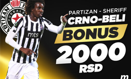 PARTIZAN JE ŠERIF NA SVOM TERENU! Preuzmi 2.000 RSD u Meridianu i podrži crno-bele u Ligi konferencija!