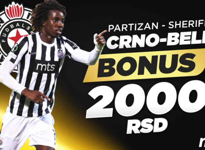 PARTIZAN JE ŠERIF NA SVOM TERENU! Preuzmi 2.000 RSD u Meridianu i podrži crno-bele u Ligi konferencija!
