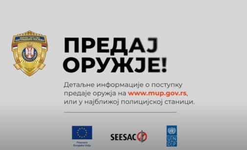 Video poruka MUP-a građanima Srbije: Predaj oružje!