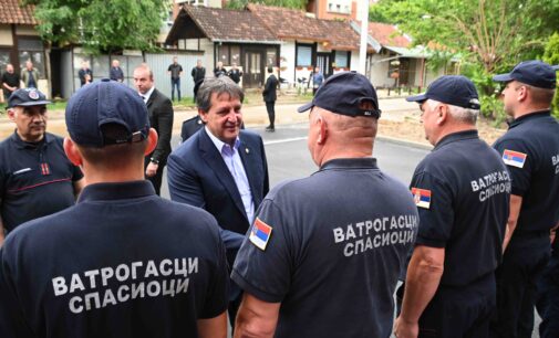 Ministar Bratislav Gašić otvorio novoizgrađeni objekat Vatrogasno-spasilačkog odeljenja u Aleksandrovcu