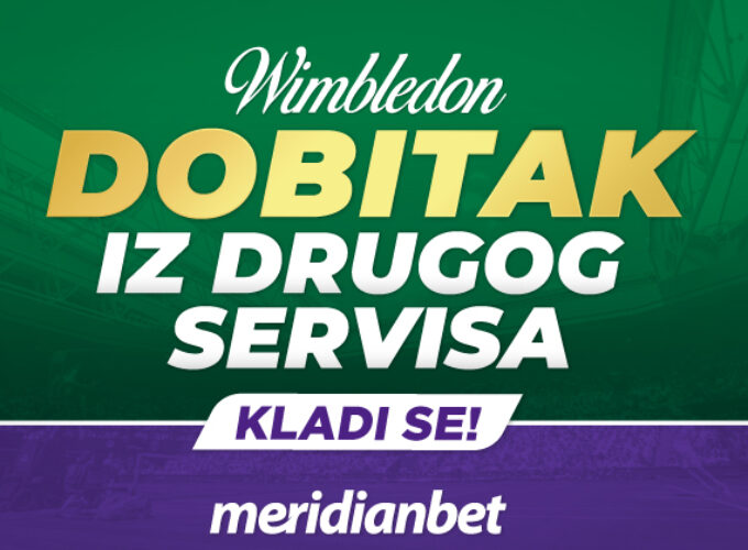 Isprati Vimbldon u Meridianu i osvoji 50% bonusa na nedobitne tikete!