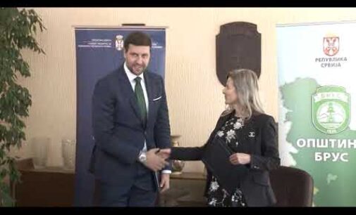Ministar za ravnomerni regionalni razvoj Edin Đerlek u poseti Brusu.