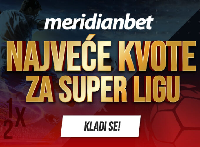 VREME JE ZA FUDBALSKU SUPER LIGU: Izaberi svoje favorite, iskoristi najveće kvote u Meridianu i sastavi novi dobitni tiket!