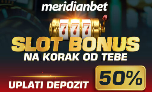 ERUPCIJA FANTASTIČNIH SLOT BONUSA: DEPONUJ I OSVOJI 50% VIŠE U MERIDIANU!