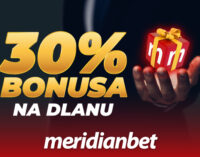 MERIDIAN PONOVO ČASTI: Uplati depozit na jednoj od lokacija širom Srbije i osvoji 30% sport bonusa!