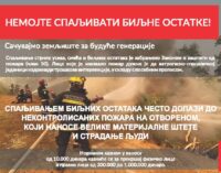 Stop paljenju vatre na otvorenom – Apel sa sednice Stručno operativnog tima za zaštitu od požara Brus
