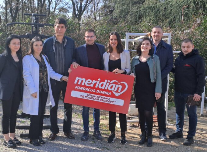 Za novi početak: Meridian fondacija donirala teretanu na otvorenom Specijalnoj bolnici „Dr Slavoljub Bakalović“ u Vršcu