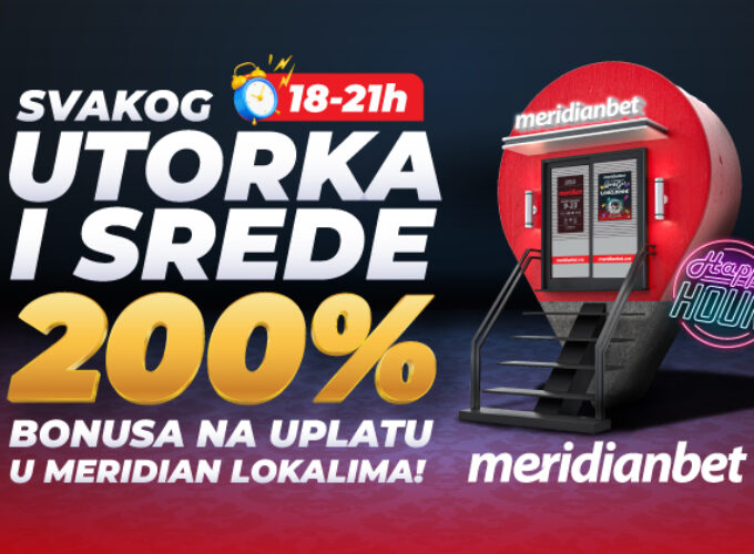 Deponuj, iskoristi HAPPY HOUR period i osvoji 200% VIŠE!