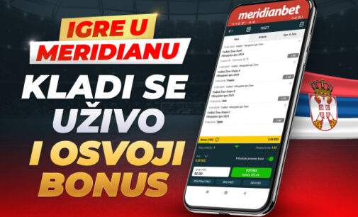 Spektakularne igre u Meridianu: Kladi se UŽIVO i osvoji 5.000 dinara bonusa!