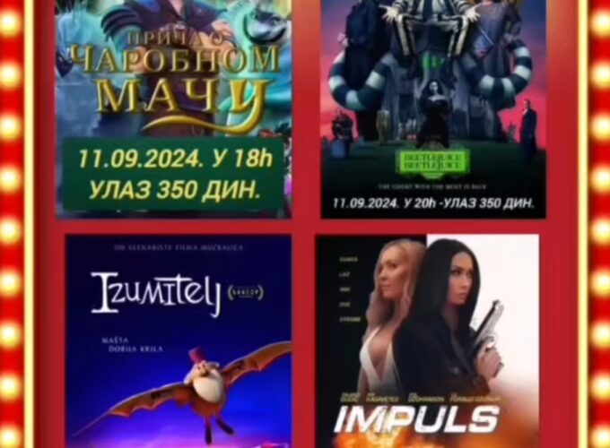 Sredinom nedelje novi filmovi u Centru za kulturu Brus