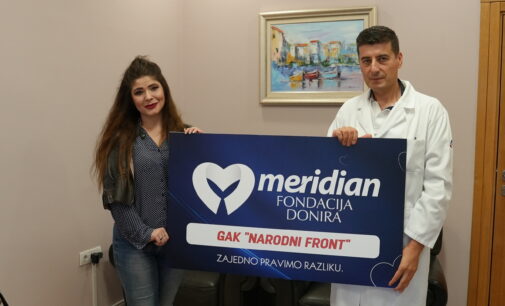 Meridian fondacija donirala opremu GAK „Narodni front“ u Beogradu