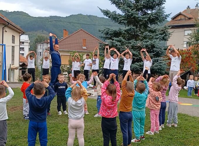 Čas fizičkog vaspitanja u PU ,,Pahuljice“