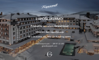 KARIJERA U NAJPRESTIŽNIJEM HOTELU NA KOPAONIKU