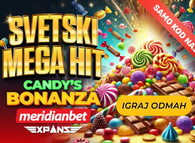 SLATKA REVOLUCIJA SAMO U MERIDIANU: ISPROBAJ SVETSKI MEGA HIT – CANDY’S BONANZA!