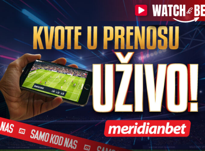 2 U 1 REVOLUCIJA JE POČELA! KLADI SE DOK GLEDAŠ MEČ UŽIVO – SAMO U MERIDIANU!