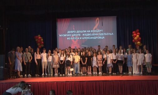 Završni koncert MŠ „steva Hristić“ odeljenja u Brusu i Aleksandrovcu