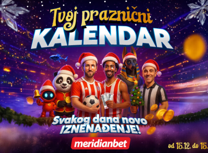 Novogodišnja euforija u Meridianu – otkrijte dnevne izazove i osvojite nagrade!